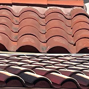 1 piece clay roof tiles